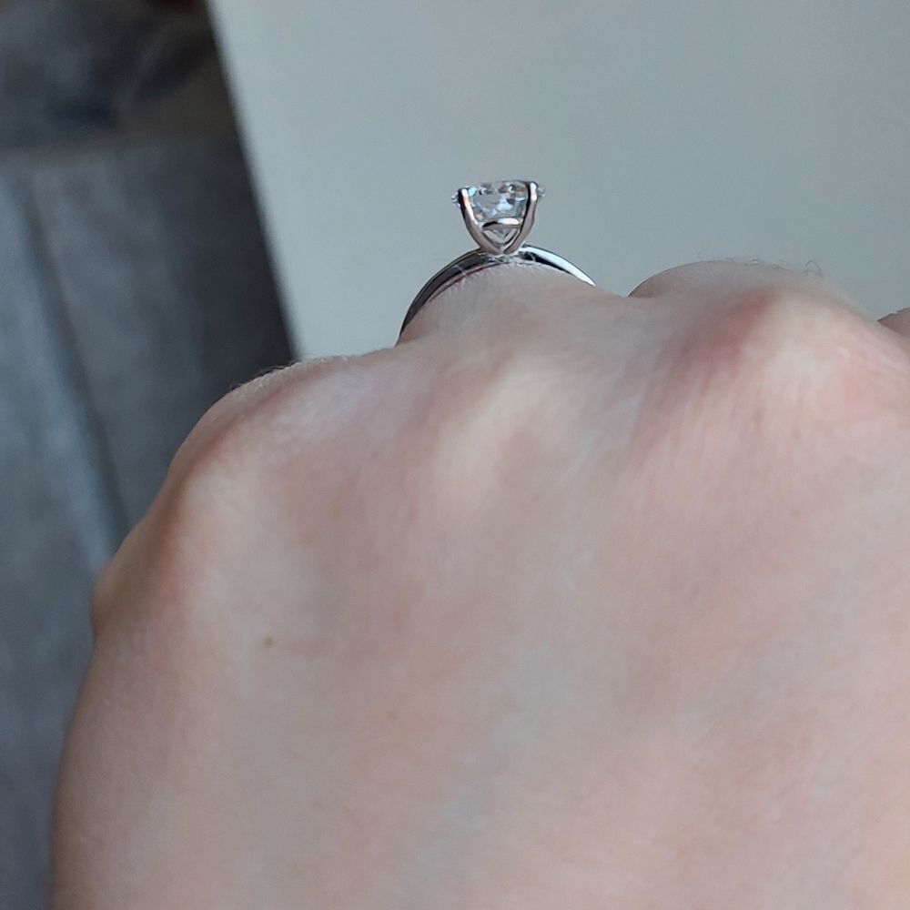925 Silver Oval Engagement Ring - Picture 8 of 10